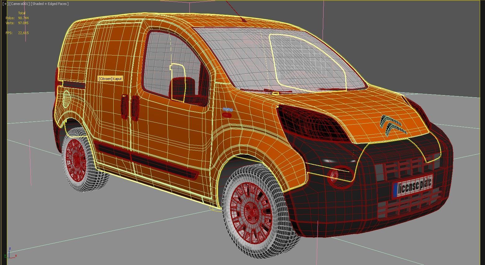 Citroen Nemo Kastenwagen  3D model_8