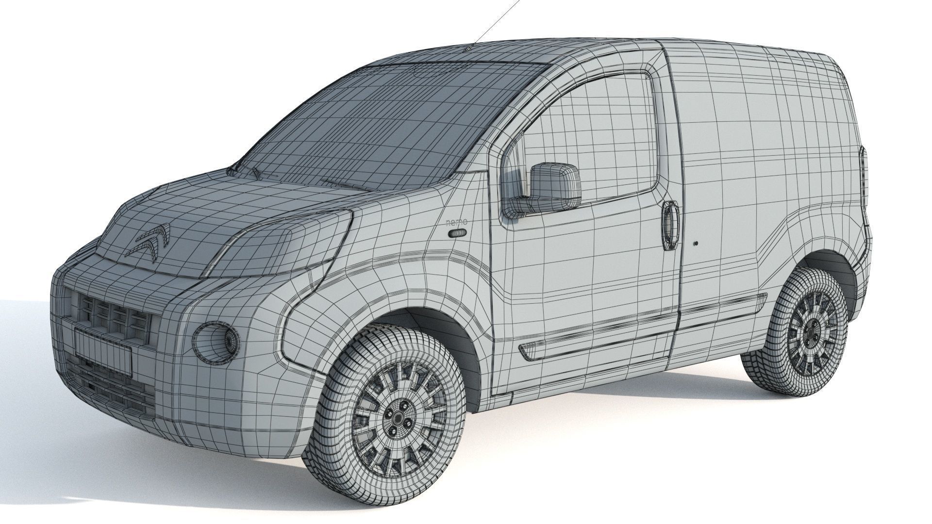 Citroen Nemo Kastenwagen  3D model_11