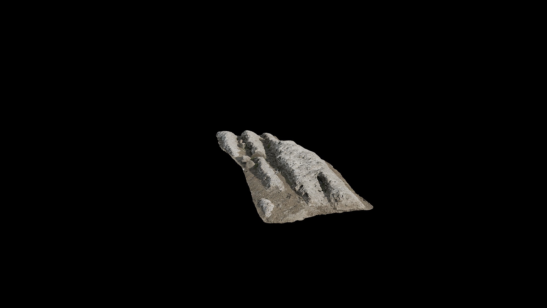 Anydrafts Riverway Rock 55 Low-poly 3D model_3