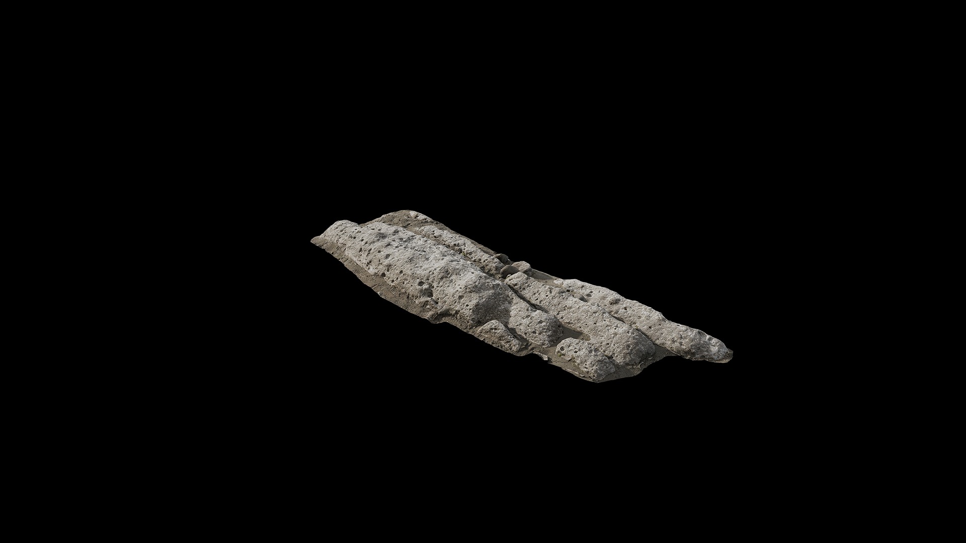 Anydrafts Riverway Rock 55 Low-poly 3D model_6