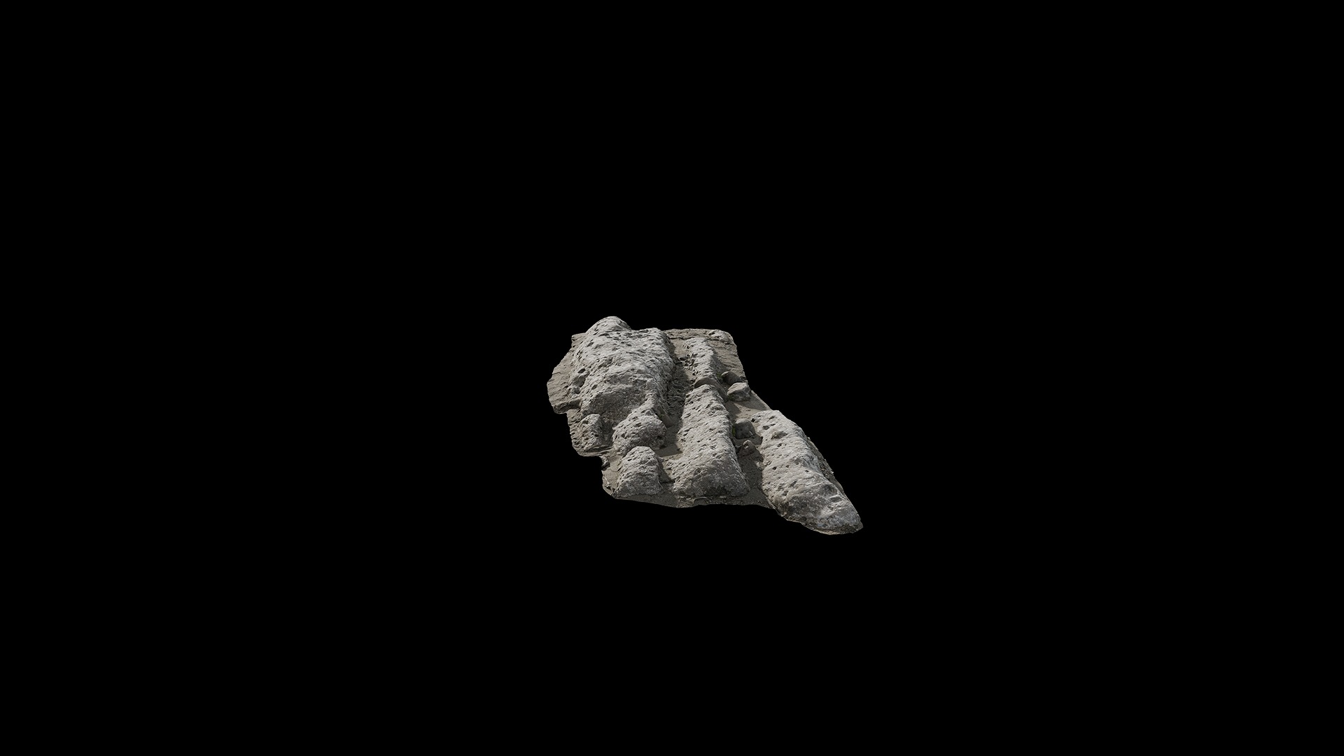 Anydrafts Riverway Rock 55 Low-poly 3D model_4