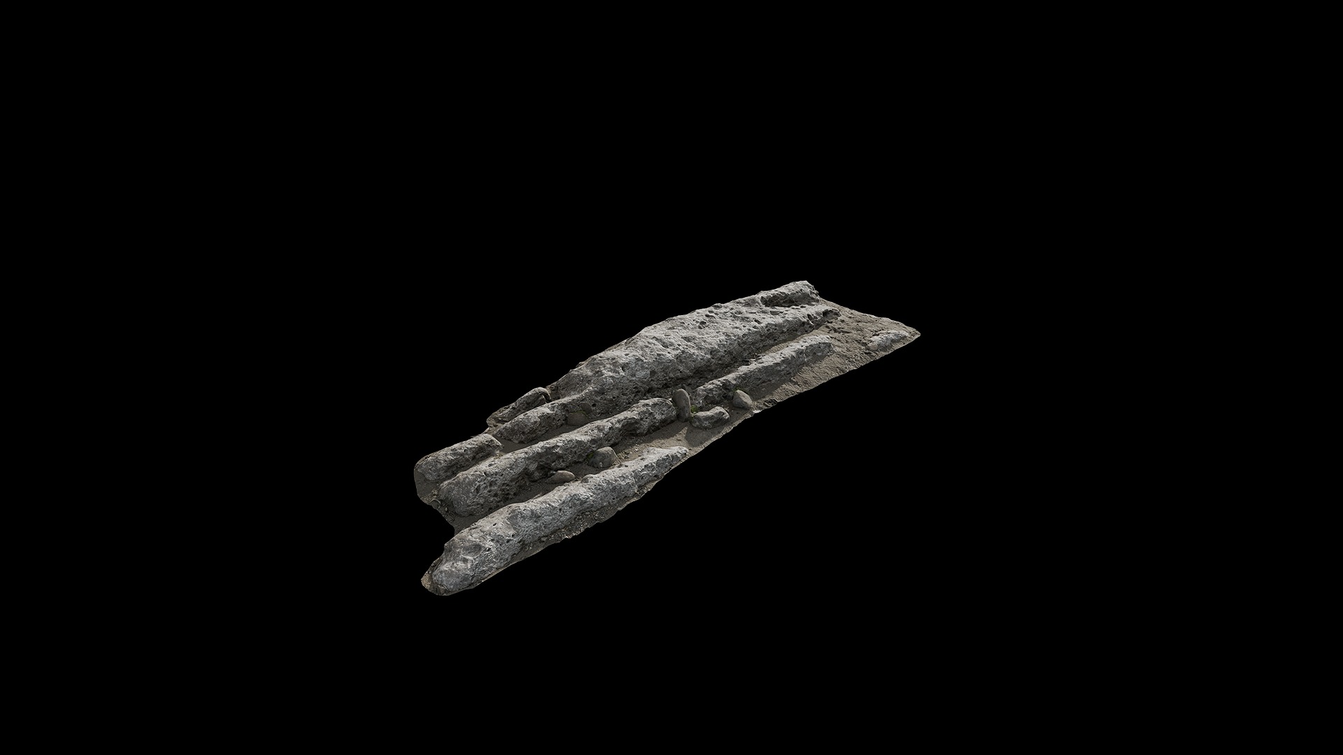 Anydrafts Riverway Rock 55 Low-poly 3D model_1