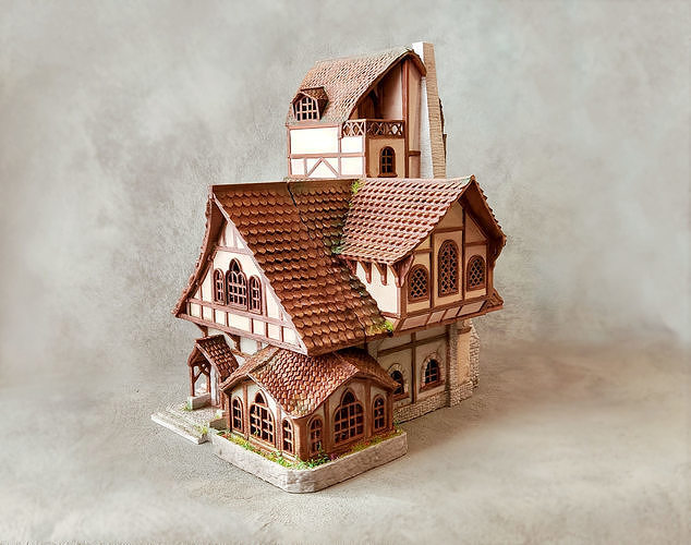 Medieval Inn 3D print model 2
