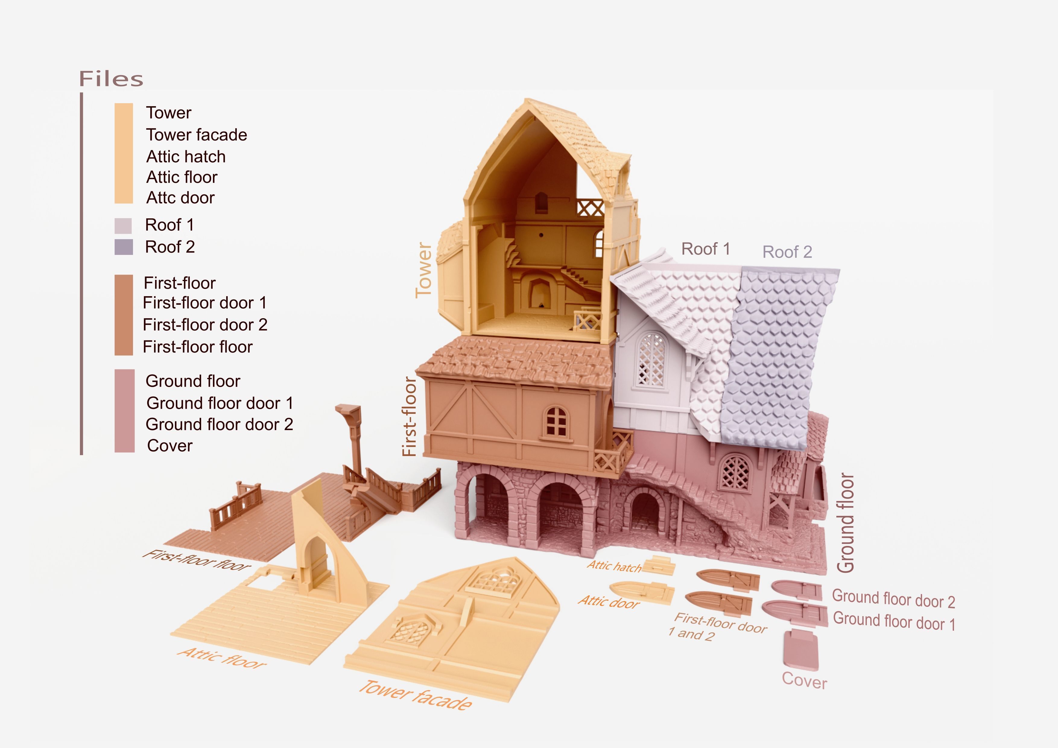 Medieval Inn 3D print model_4