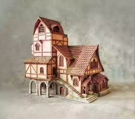 Medieval Inn 3D print model