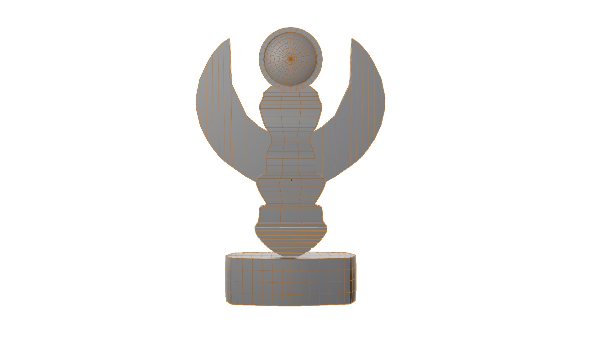 Scarab Statue Low-poly 3D model_4