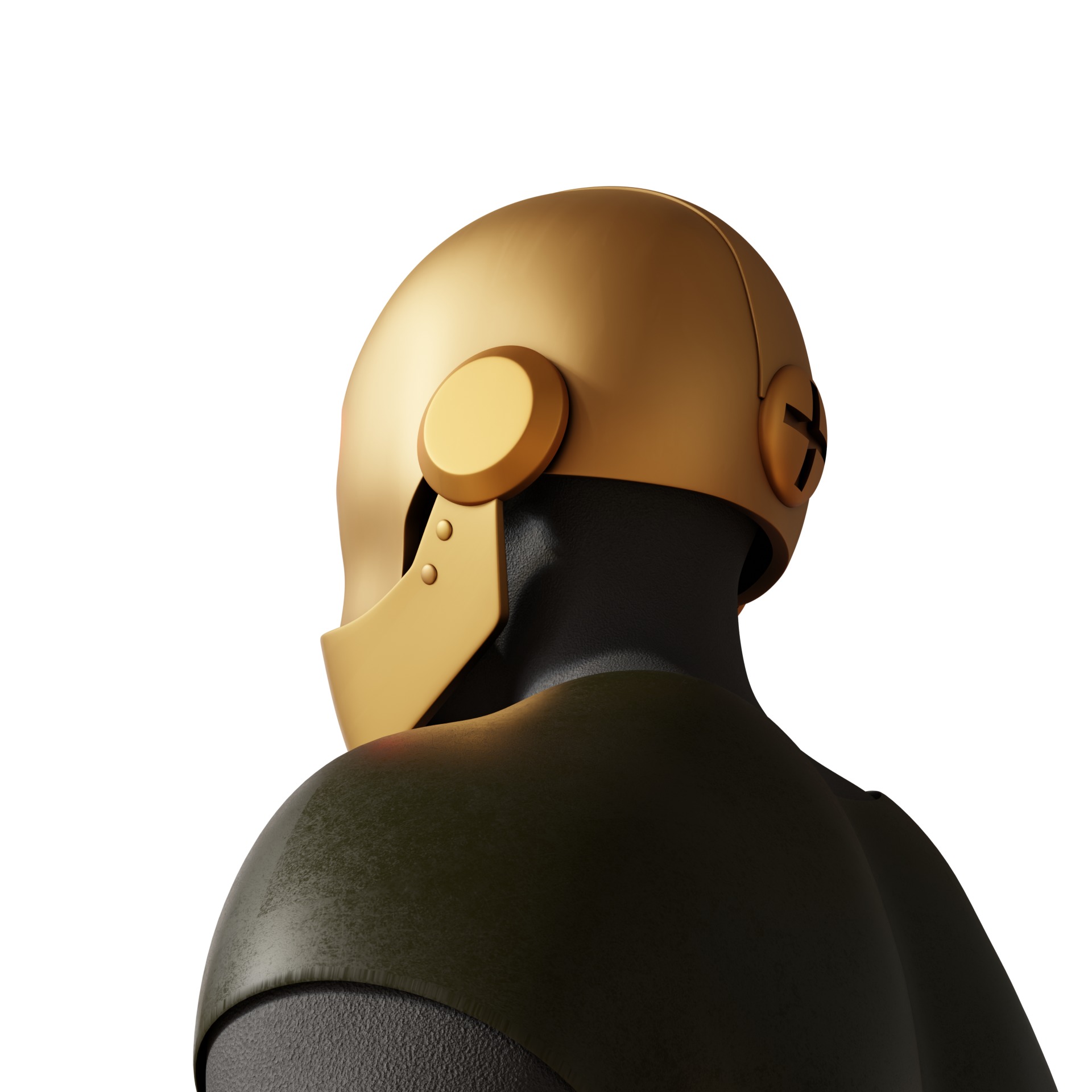 GI Robot helmet mask Creature Commandos dc 3D print model_6