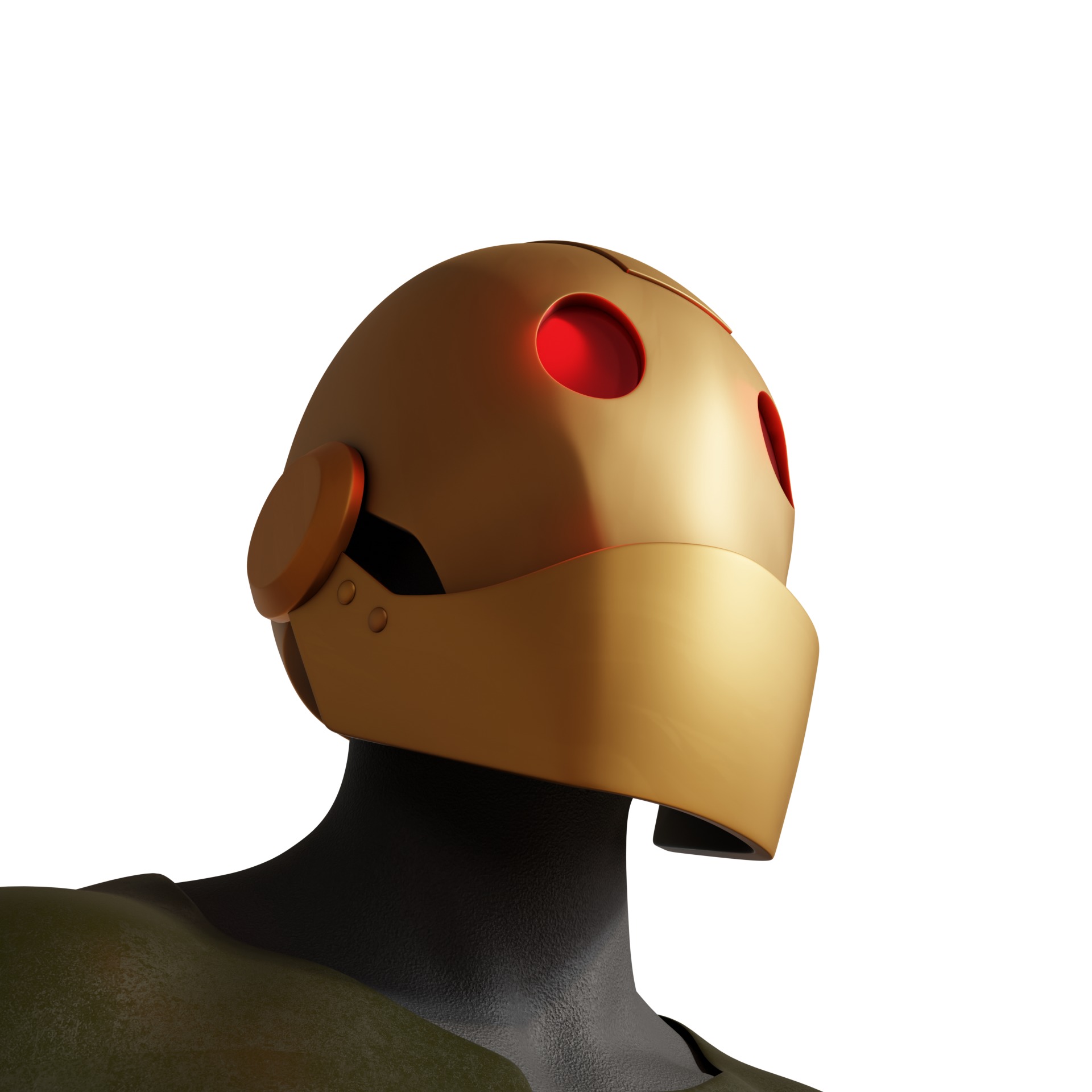 GI Robot helmet mask Creature Commandos dc 3D print model_4