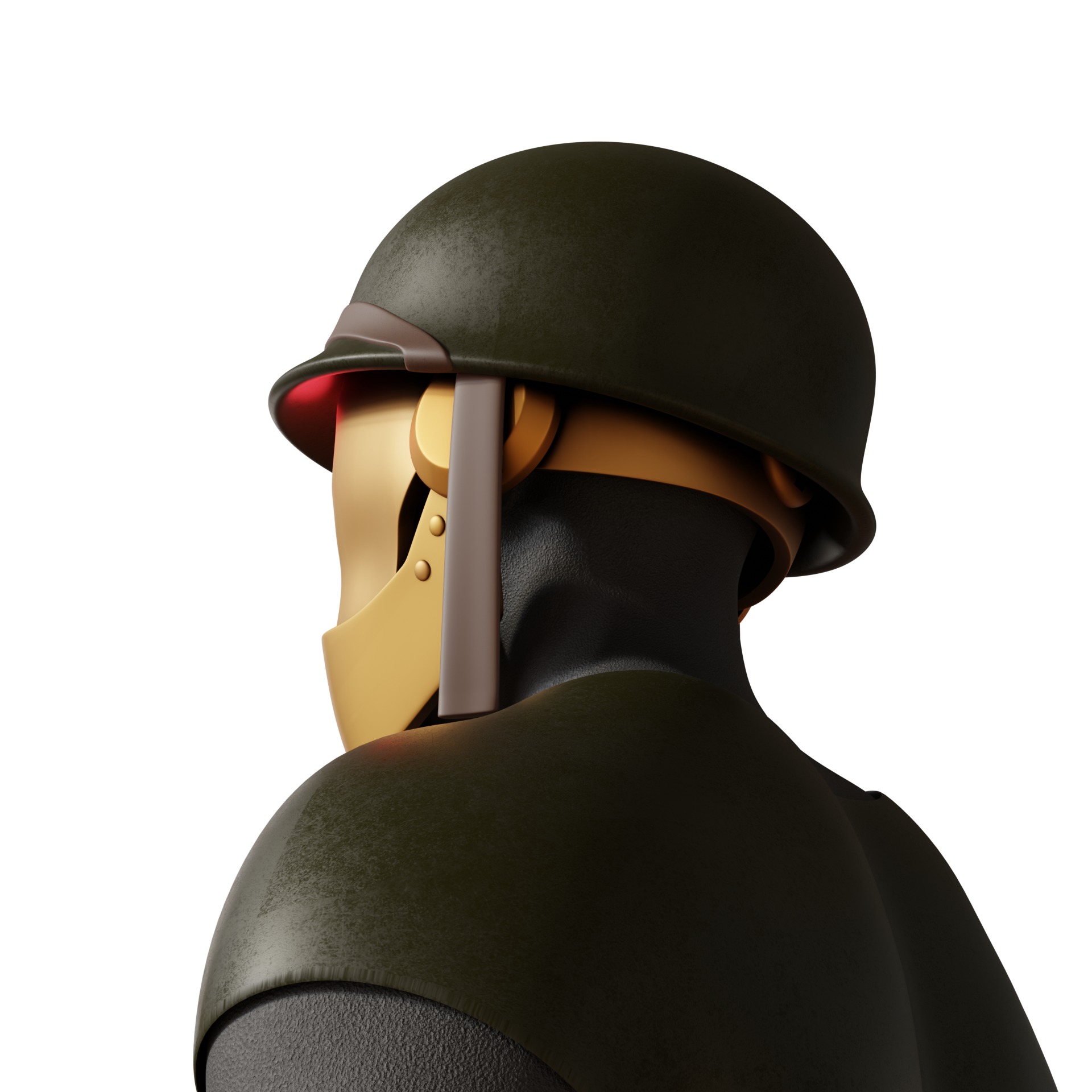 GI Robot helmet mask Creature Commandos dc 3D print model_14