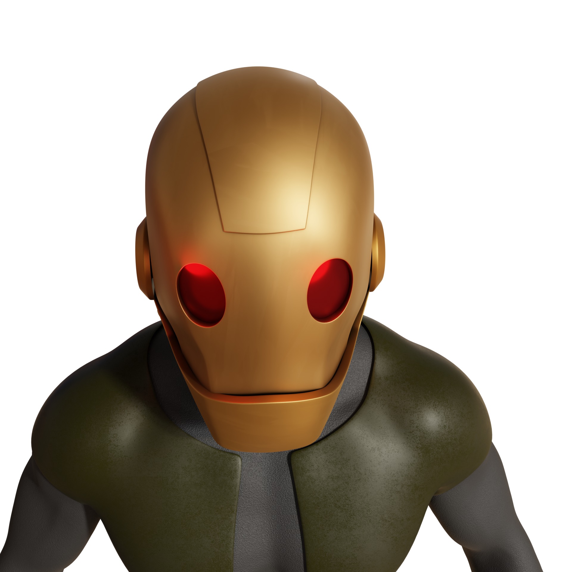 GI Robot helmet mask Creature Commandos dc 3D print model_9