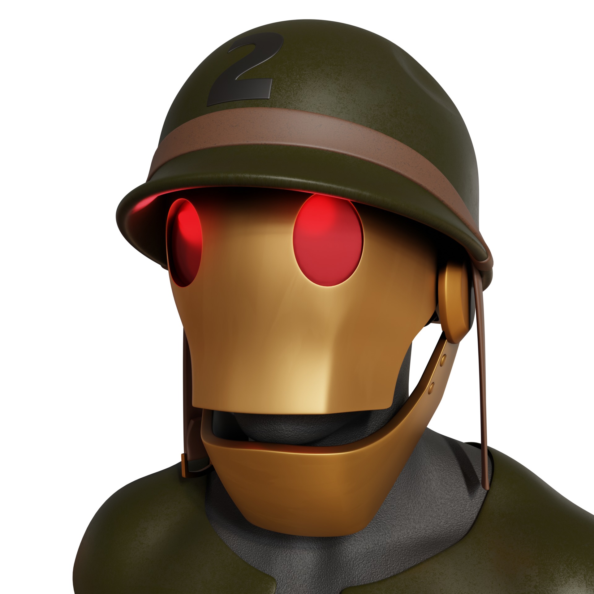 GI Robot helmet mask Creature Commandos dc 3D print model_23