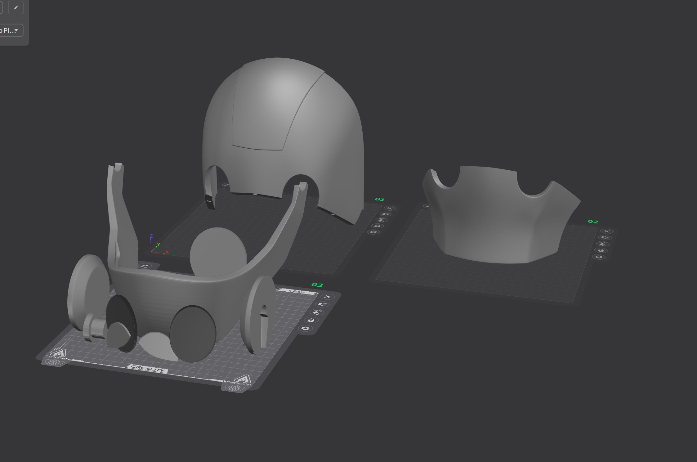 GI Robot helmet mask Creature Commandos dc 3D print model_17