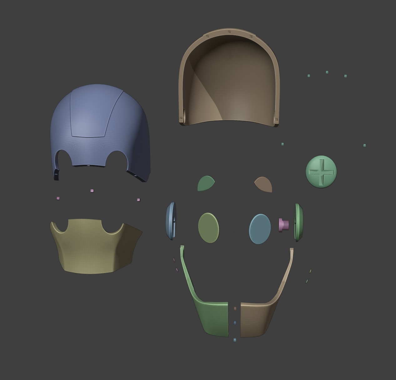 GI Robot helmet mask Creature Commandos dc 3D print model_20