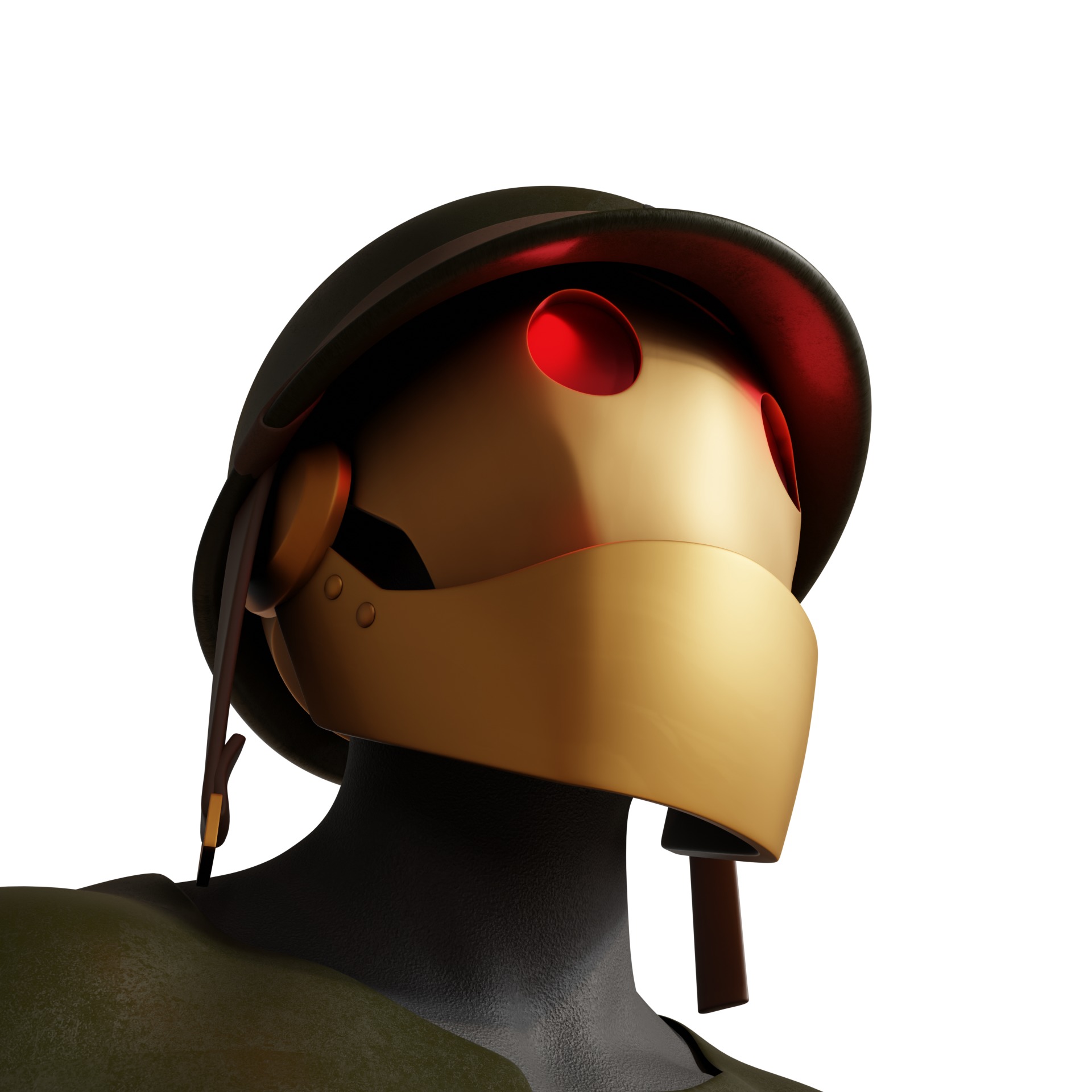 GI Robot helmet mask Creature Commandos dc 3D print model_11