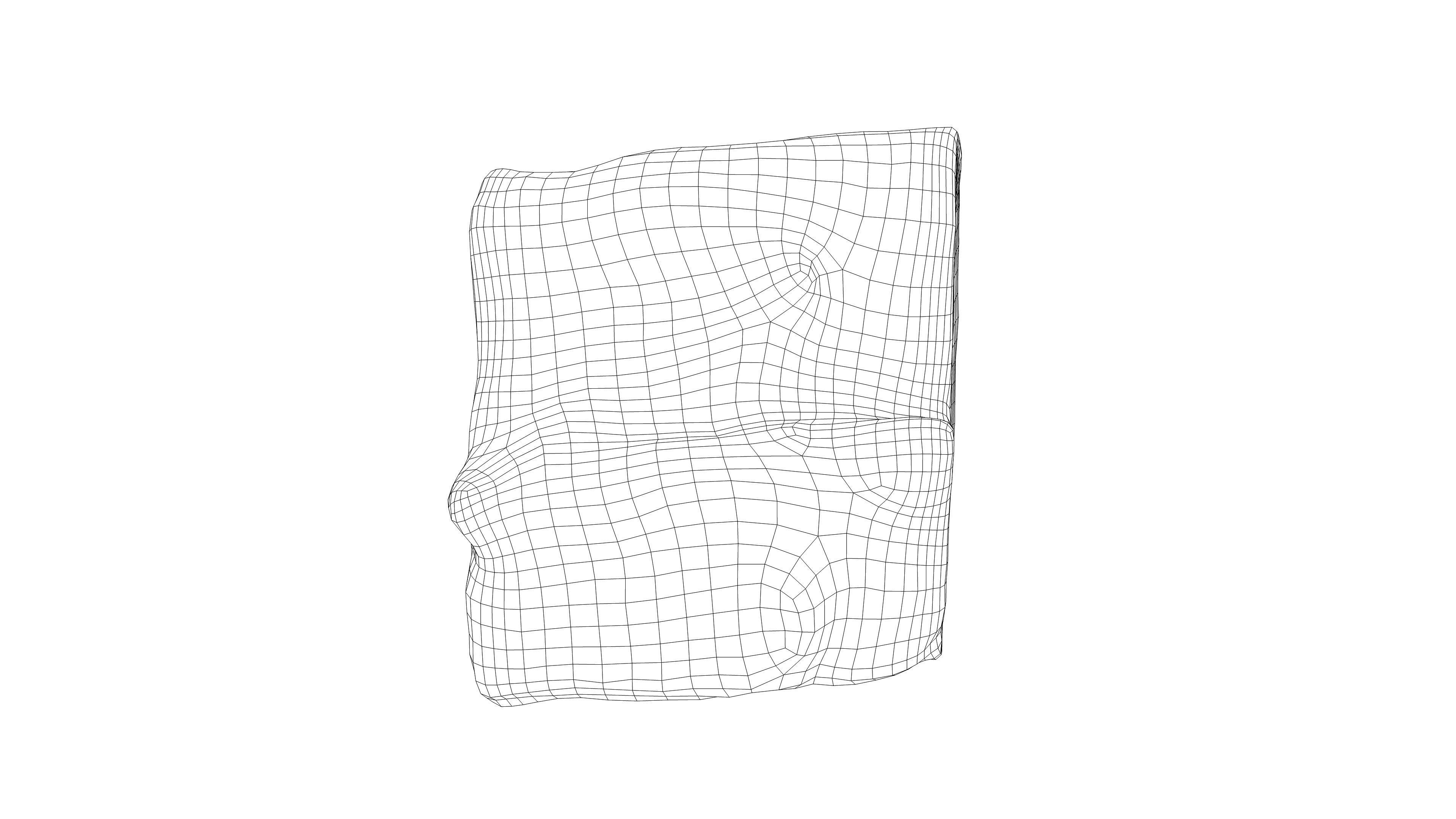 Photorealistic 3D scan of half a rye bread Low-poly 3D model_20