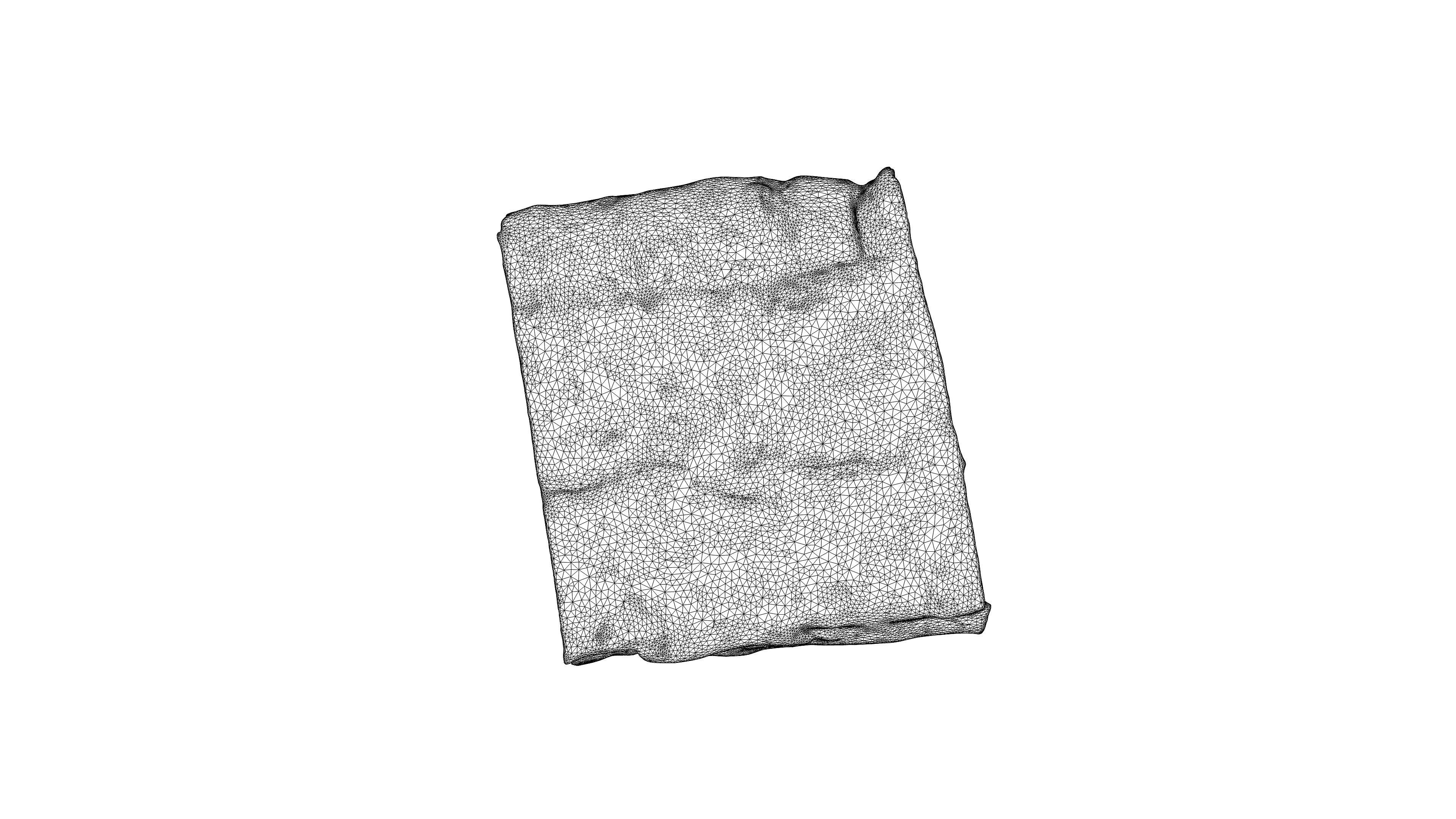 Photorealistic 3D scan of half a rye bread Low-poly 3D model_24