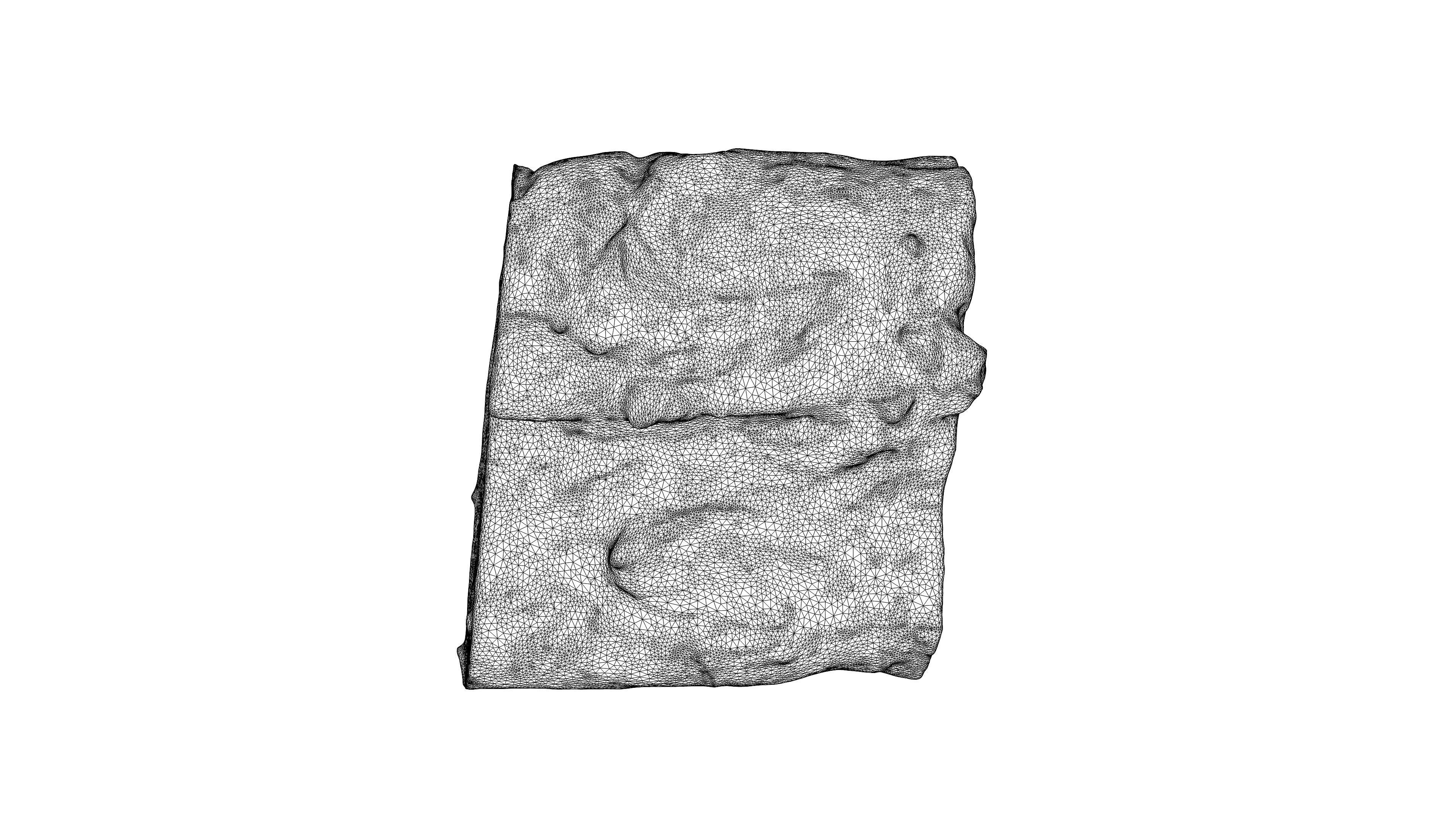 Photorealistic 3D scan of half a rye bread Low-poly 3D model_28