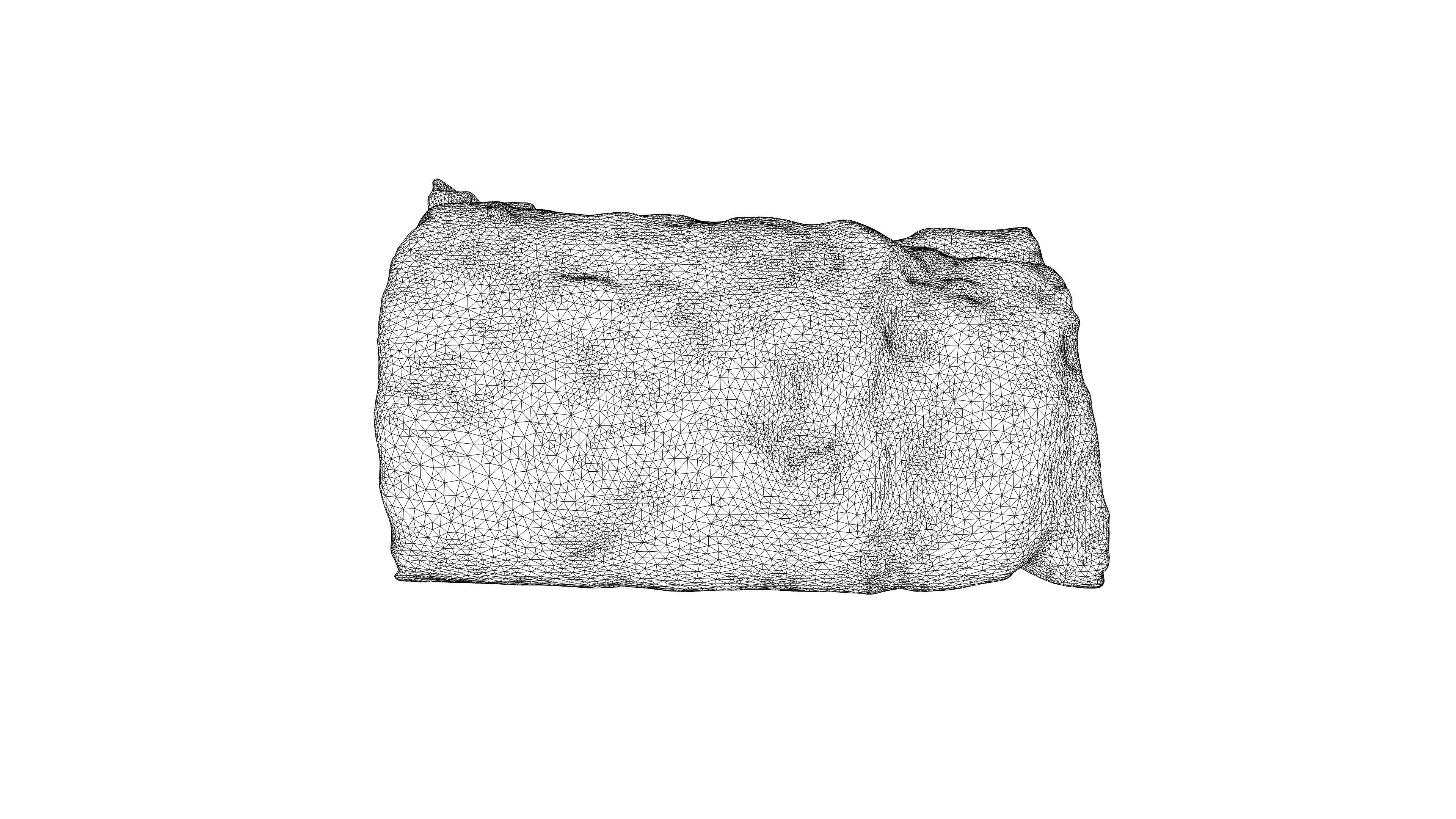 Photorealistic 3D scan of half a rye bread Low-poly 3D model_25