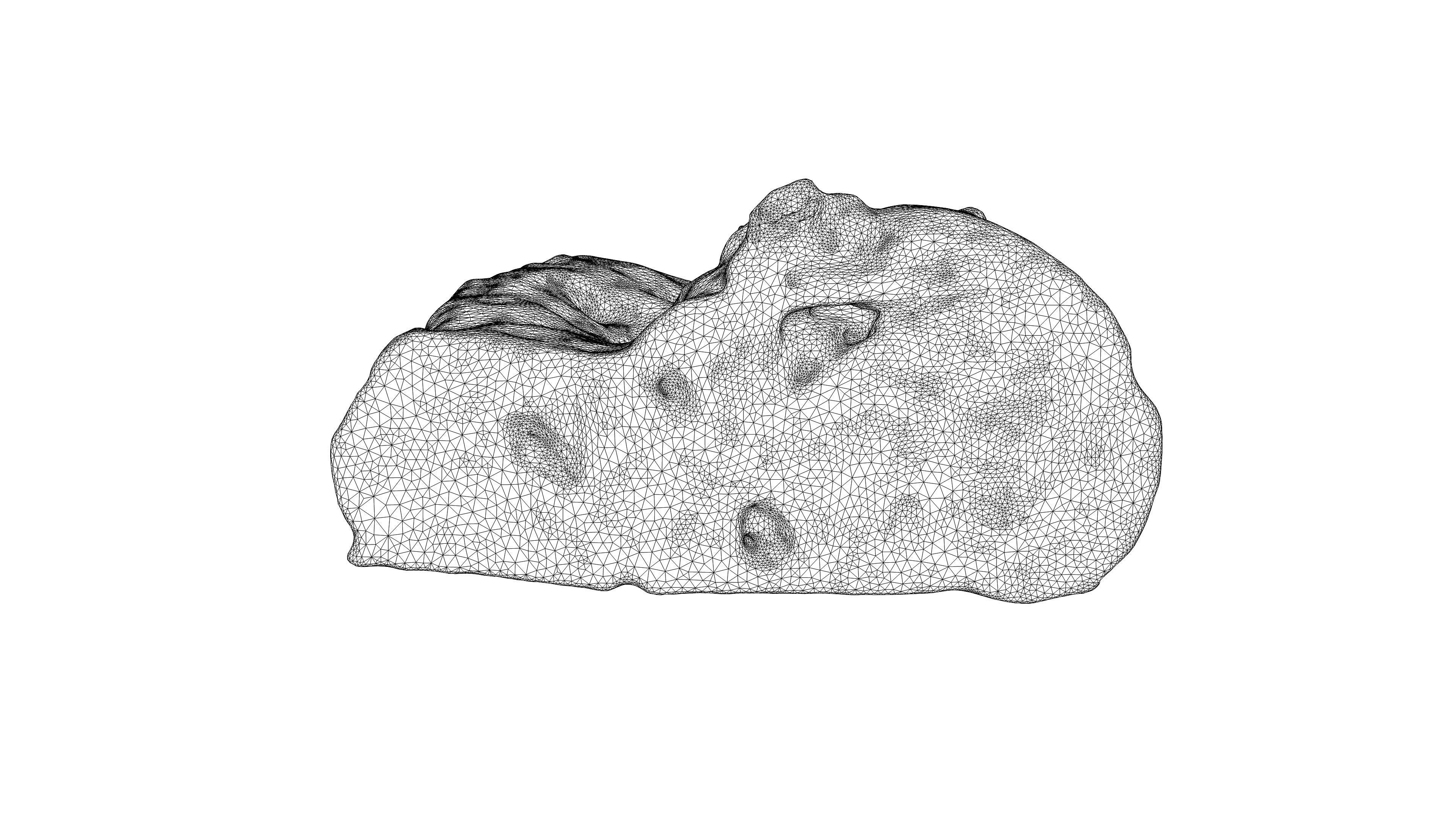 Photorealistic 3D scan of half a rye bread Low-poly 3D model_22