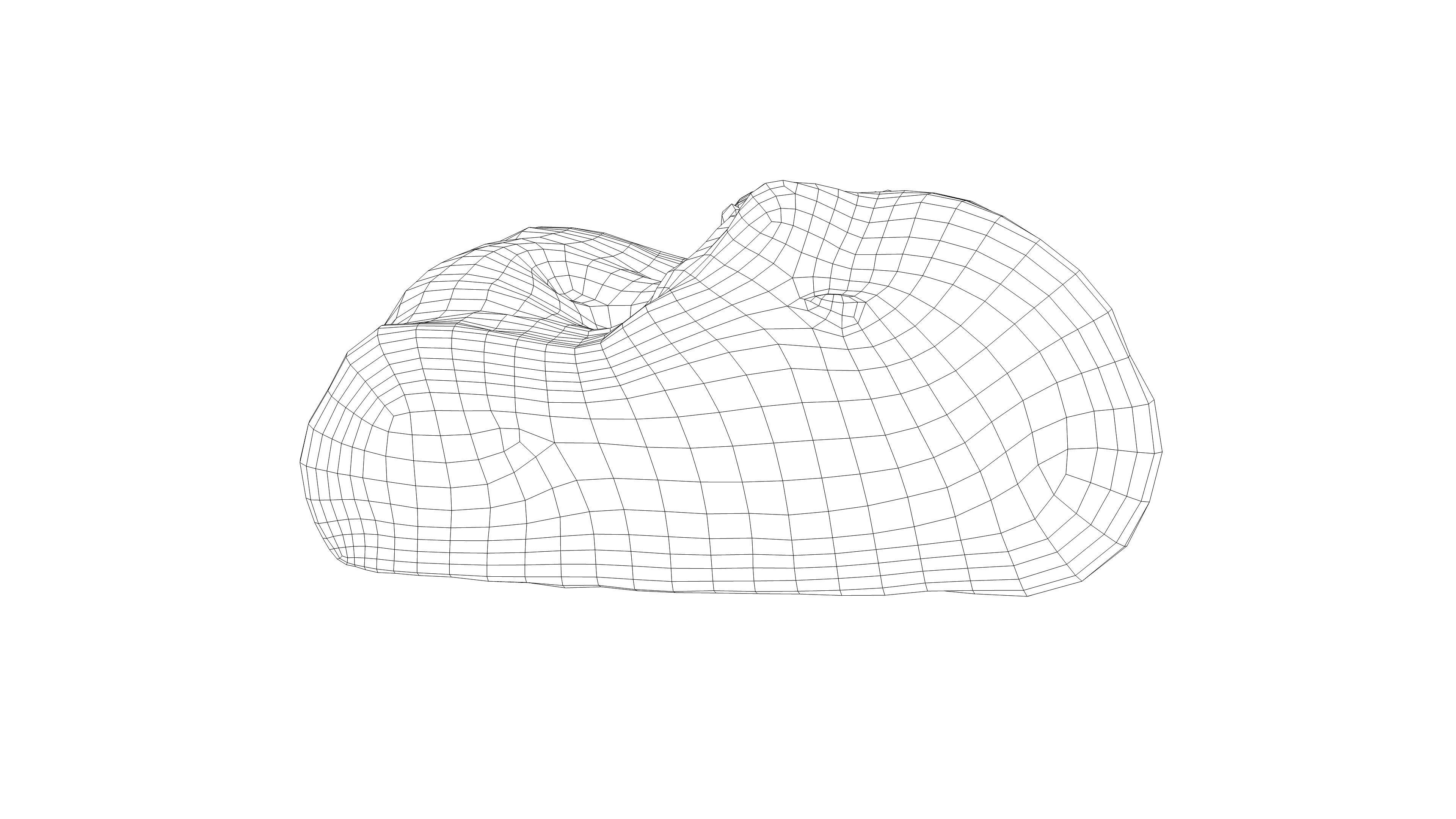 Photorealistic 3D scan of half a rye bread Low-poly 3D model_17