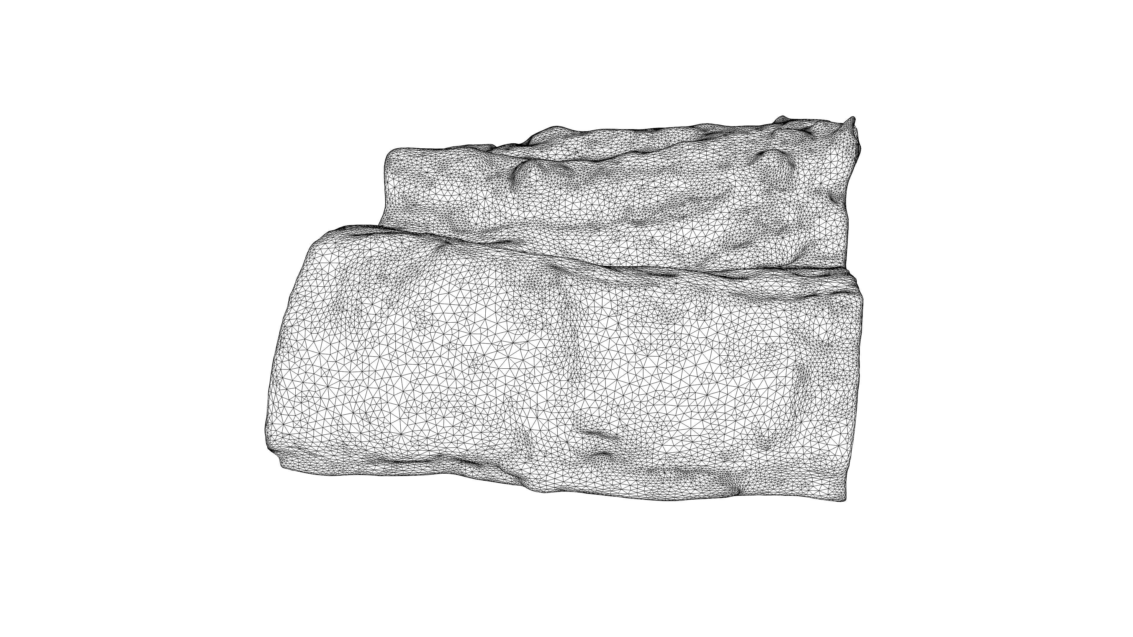 Photorealistic 3D scan of half a rye bread Low-poly 3D model_27