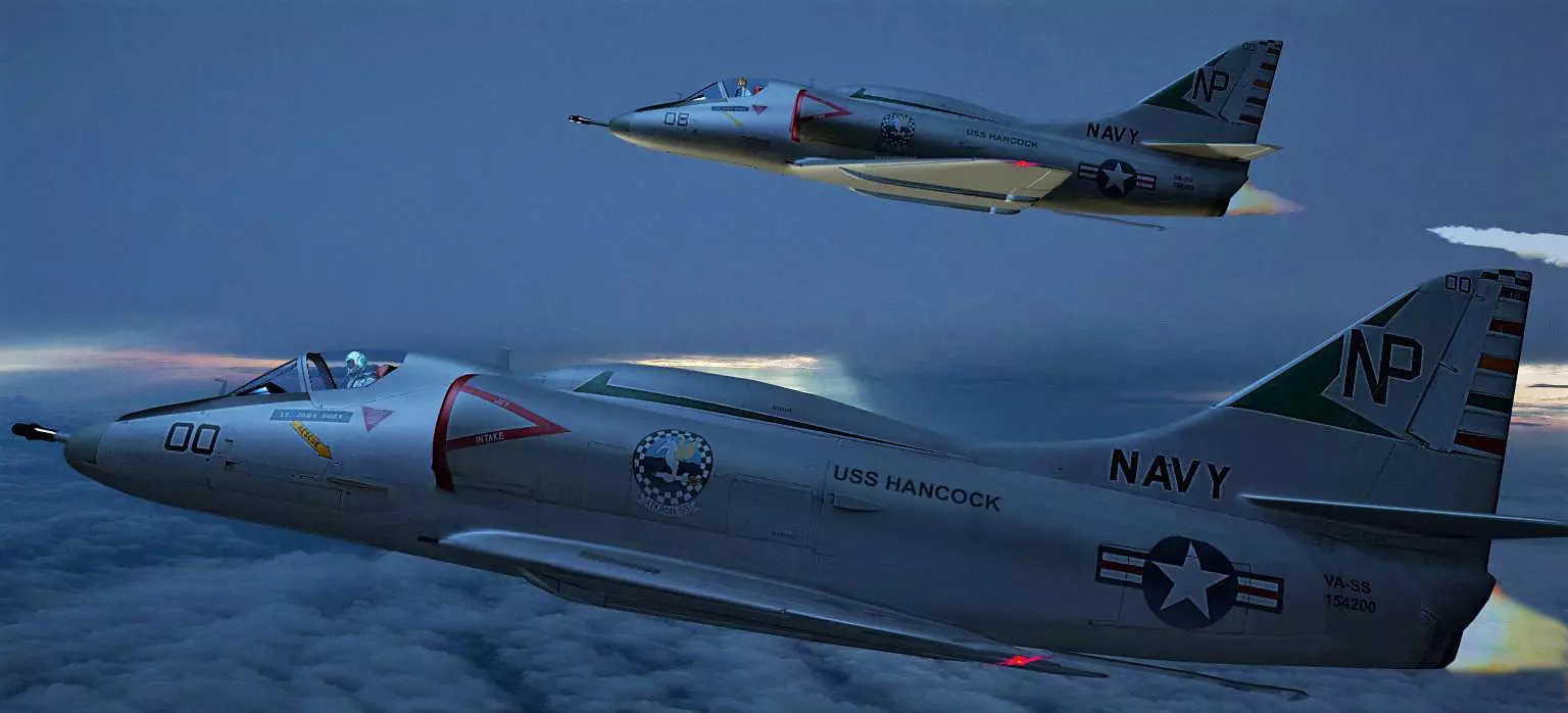 A-4F fighter Free 3D model