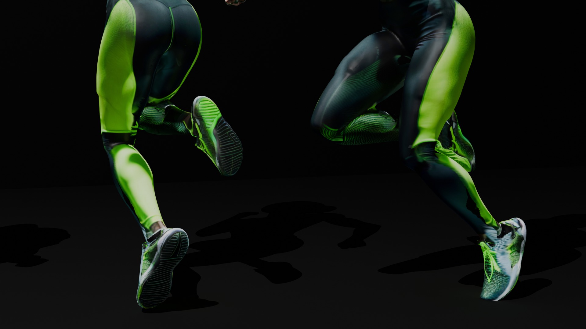 Cyberpunk Futuristic Athletic Female 3D model_4