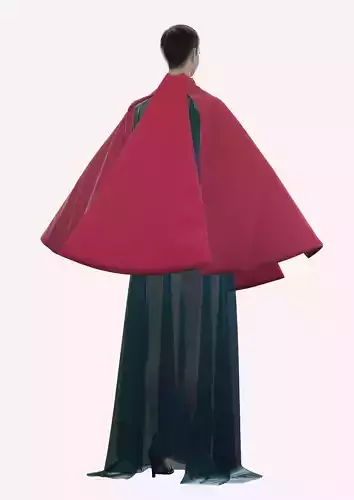 Magenta Embrace Gown in Style3d Atelier 3D model