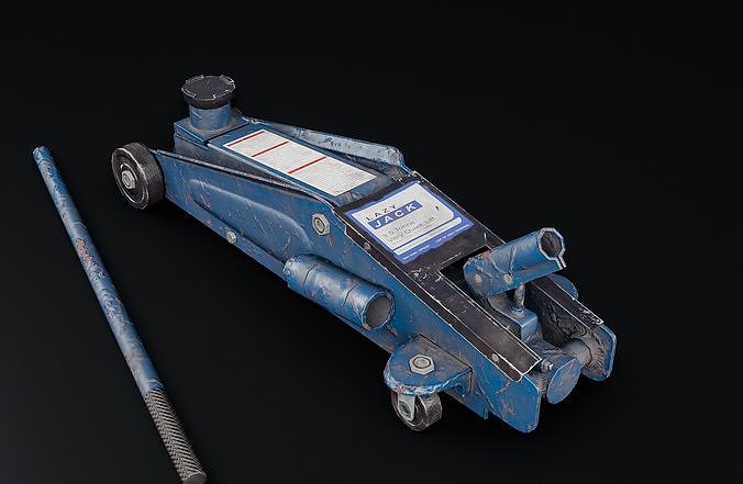 Trolley Jack Low-poly 3D model 2