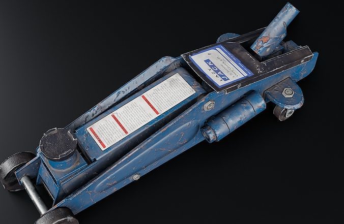 Trolley Jack Low-poly 3D model 5