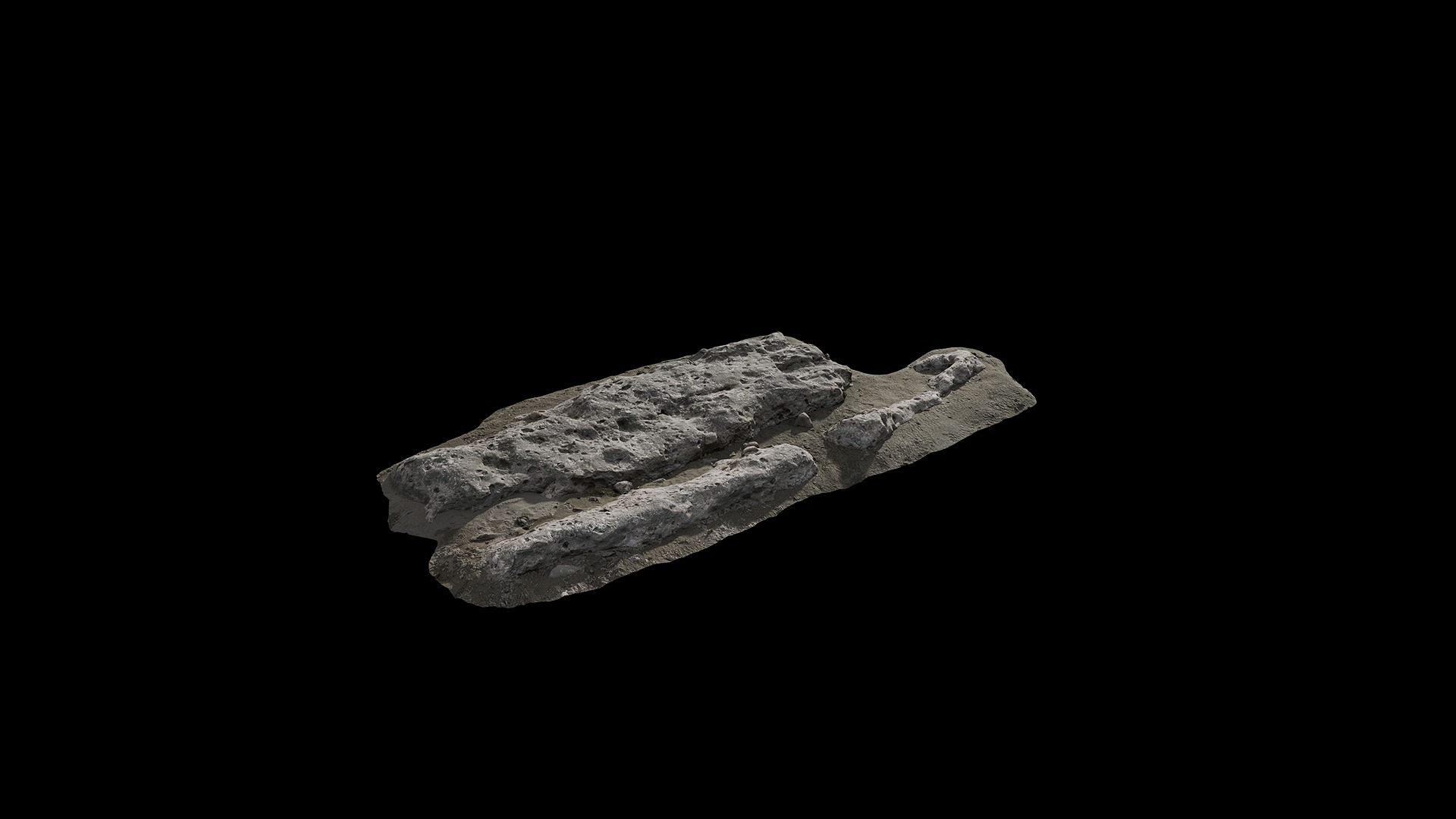 Anydrafts Riverway Rock 56 Low-poly 3D model_1
