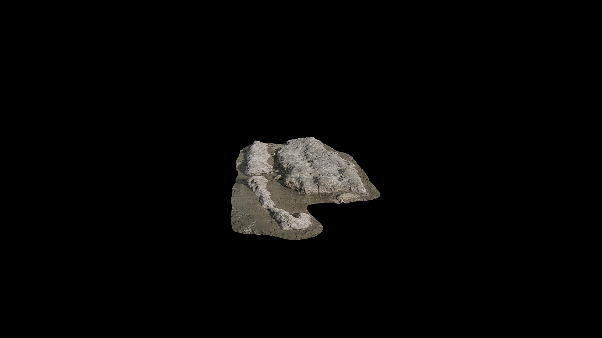 Anydrafts Riverway Rock 56 Low-poly 3D model_3