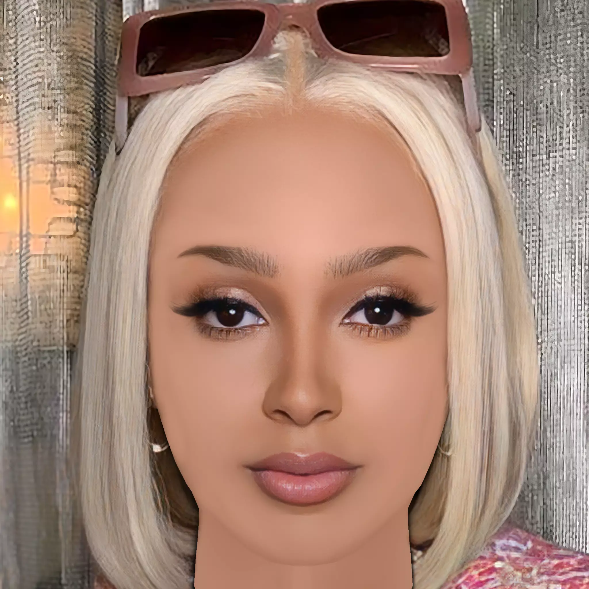 Doja Cat Head - No Hair - Low poly head for game Low-poly 3D model