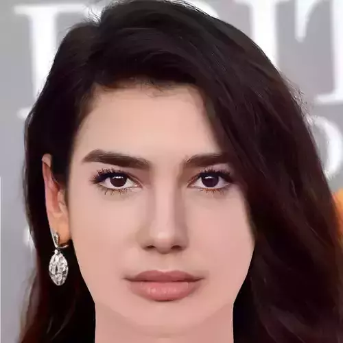 Dua Lipa Head - No Hair - Low poly head for game