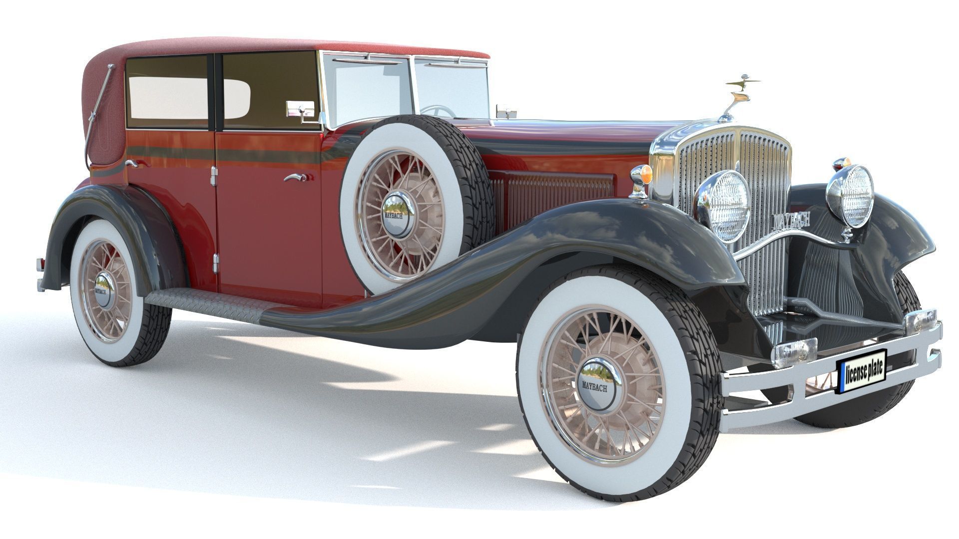 Maybach Zeppelin DS7 Luxury Limousine 3D model_1