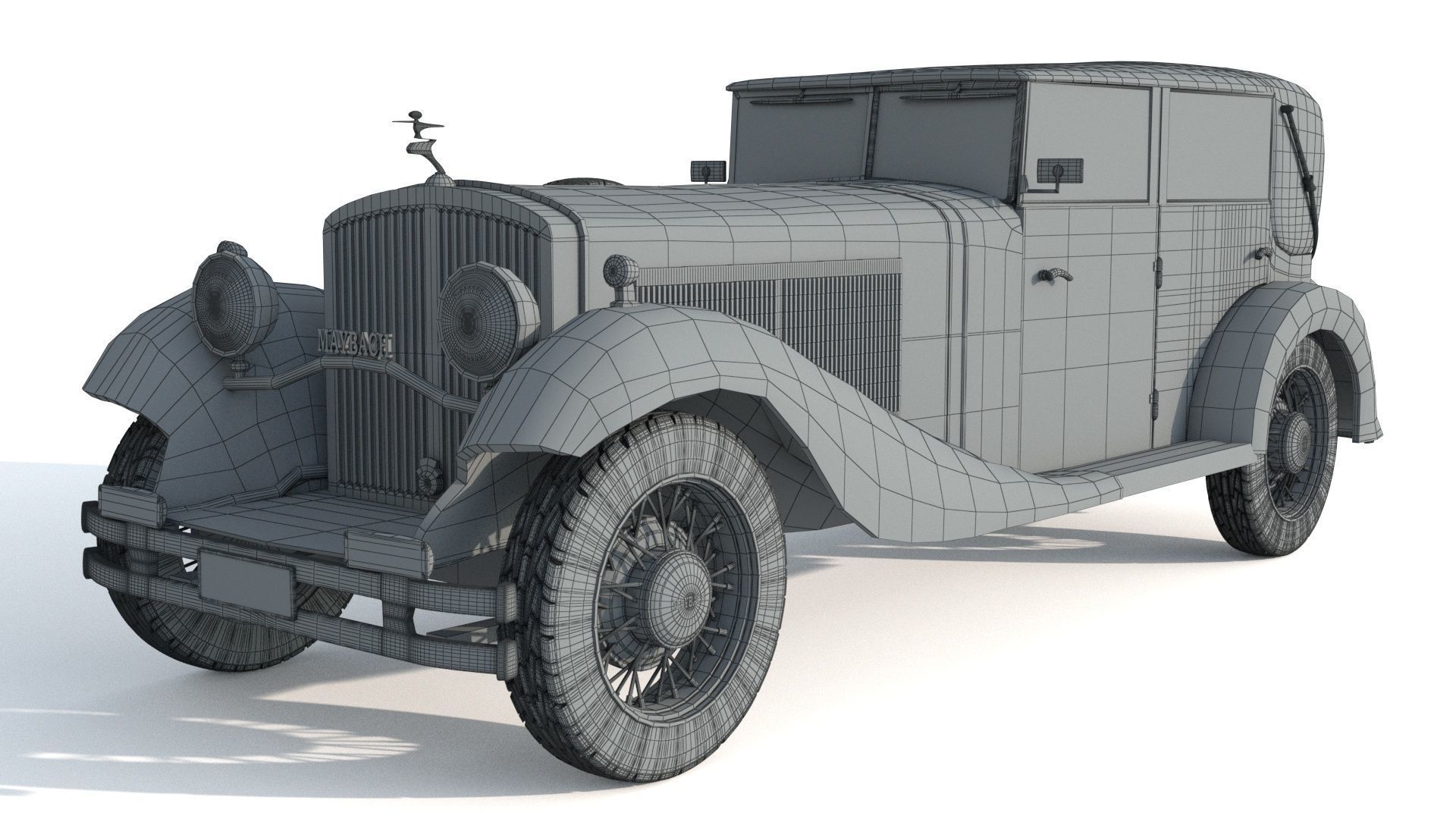 Maybach Zeppelin DS7 Luxury Limousine 3D model_9