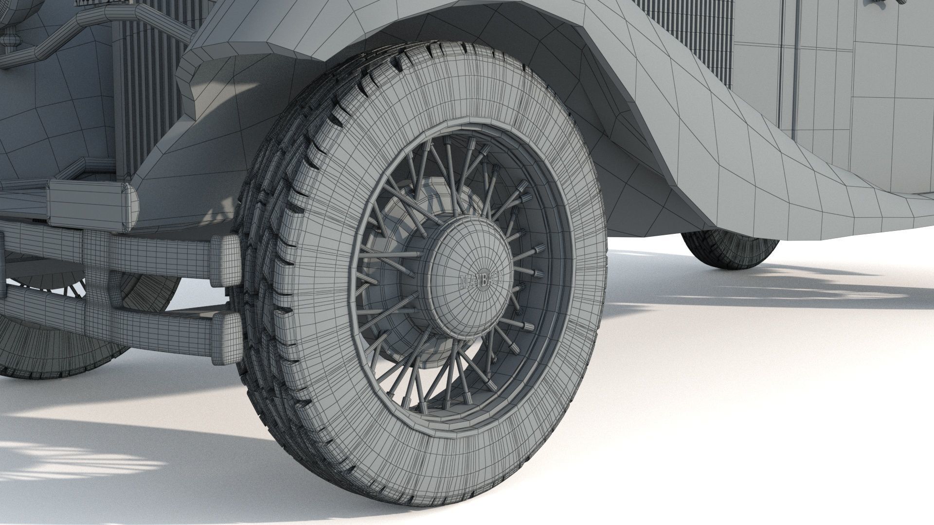 Maybach Zeppelin DS7 Luxury Limousine 3D model_12