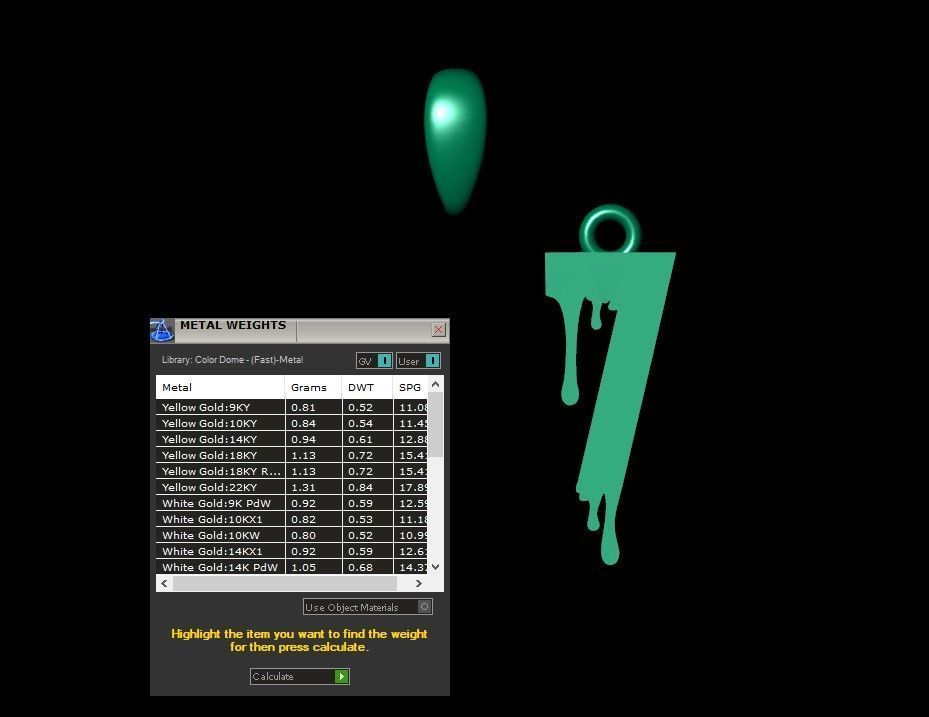 Model 1240 7 Bloody Terror Initial Number Pendant 3D print model_7