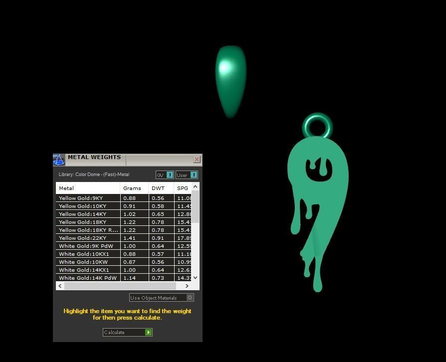 Model 1242 9 Bloody Terror Initial Number Pendant 3D print model_7