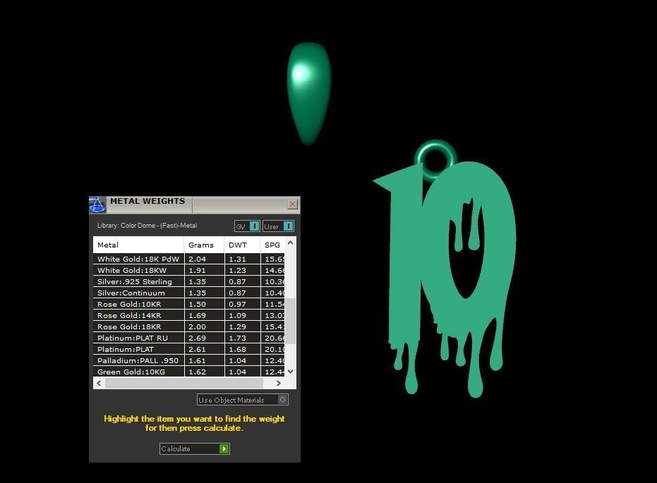 Model 1243 10 Bloody Terror Initial Number Pendant 3D print model_8