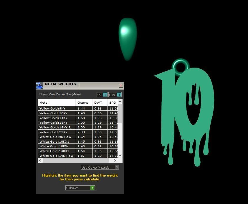 Model 1243 10 Bloody Terror Initial Number Pendant 3D print model_7