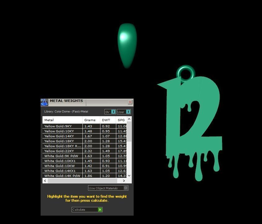 Model 1245 12 Bloody Terror Initial Number Pendant 3D print model_7