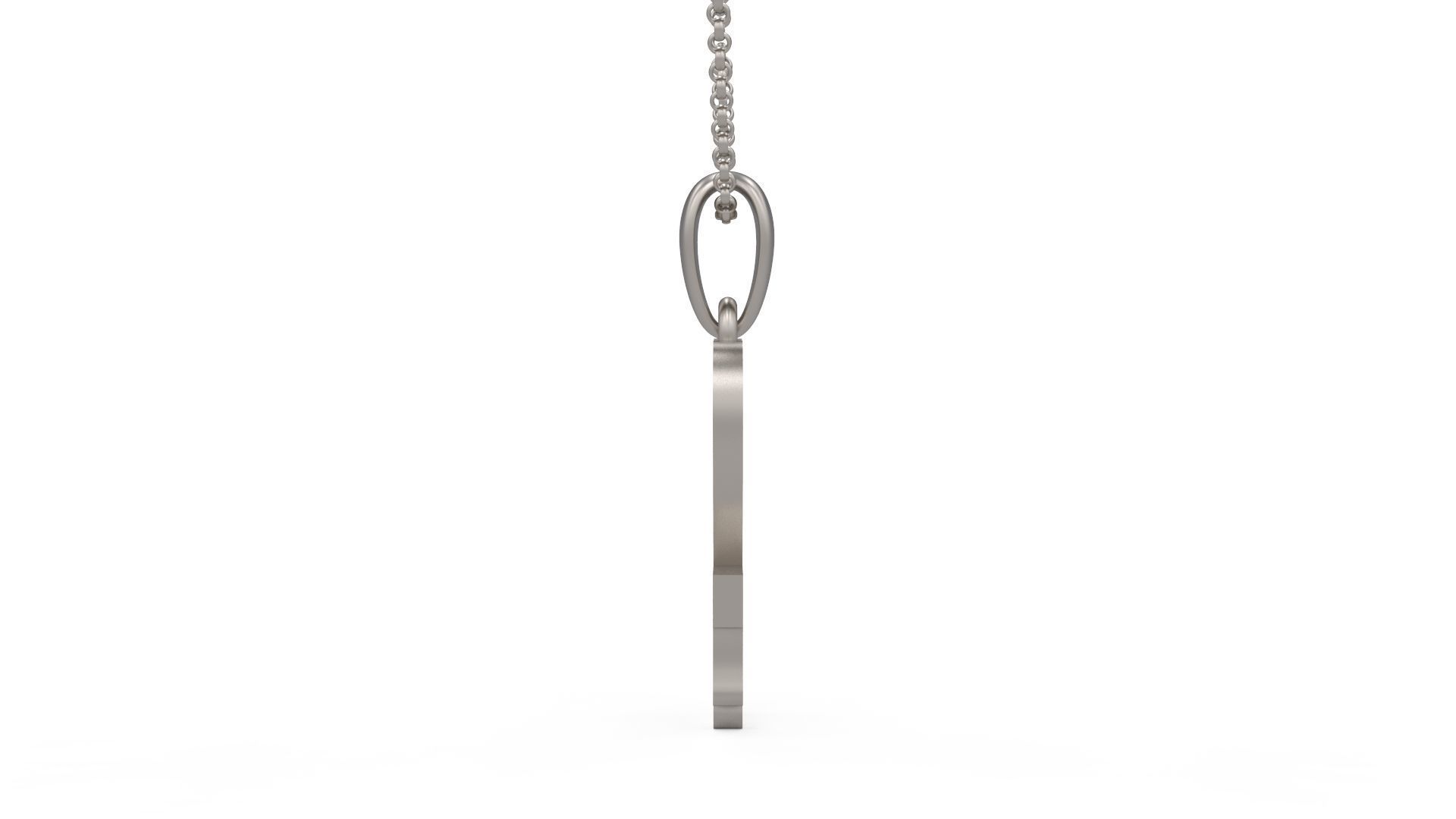 Model 1245 12 Bloody Terror Initial Number Pendant 3D print model_6