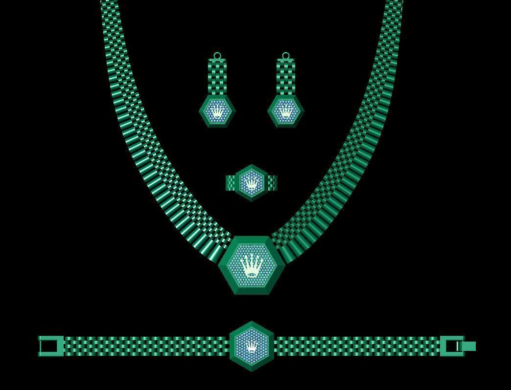 rolex full set  3D print model_1