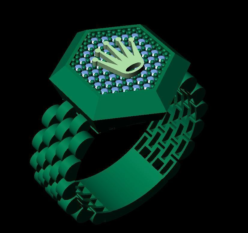 rolex full set  3D print model_5