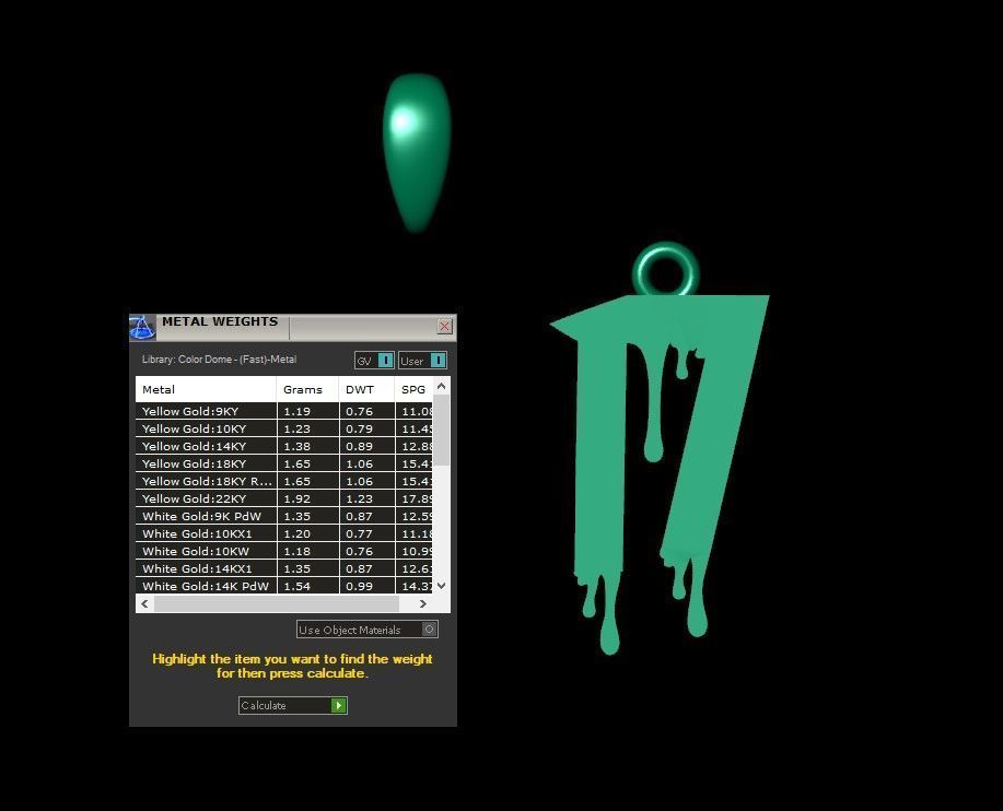 Model 1250 17 Bloody Terror Initial Number Pendant 3D print model_7