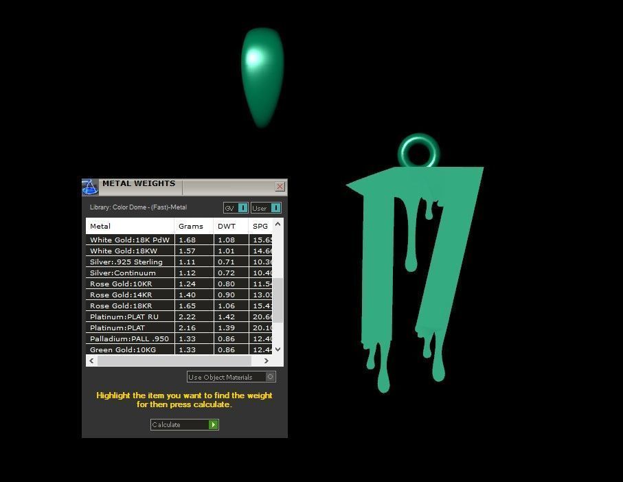 Model 1250 17 Bloody Terror Initial Number Pendant 3D print model_8