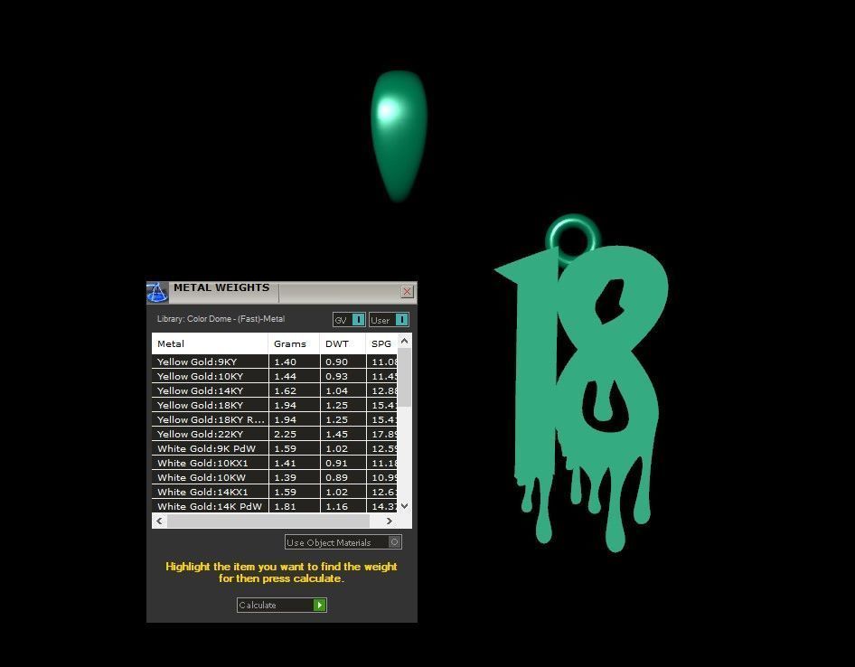 Model 1251 18 Bloody Terror Initial Number Pendant 3D print model_7