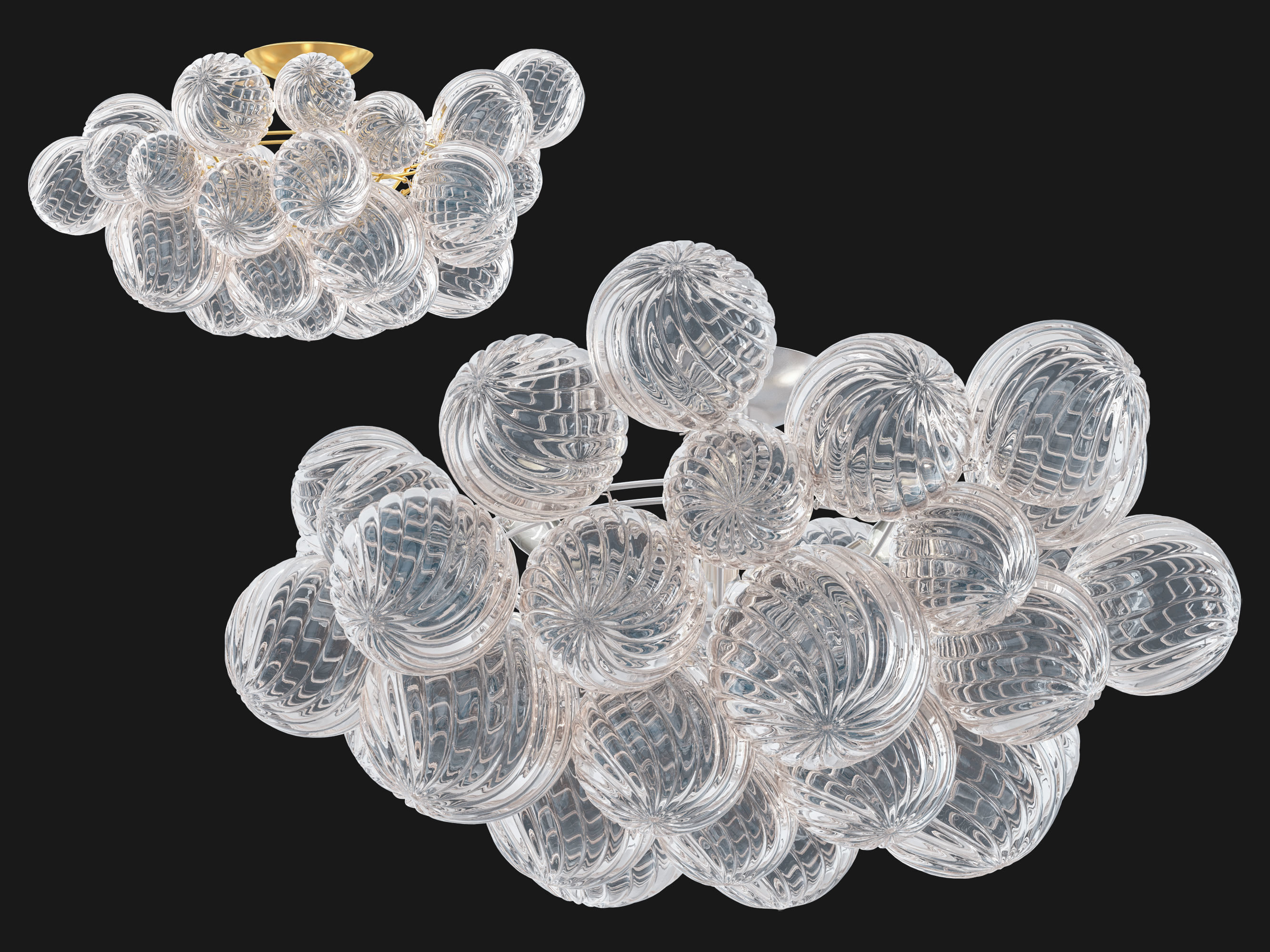 RH Talia Flushmount 3D model_1