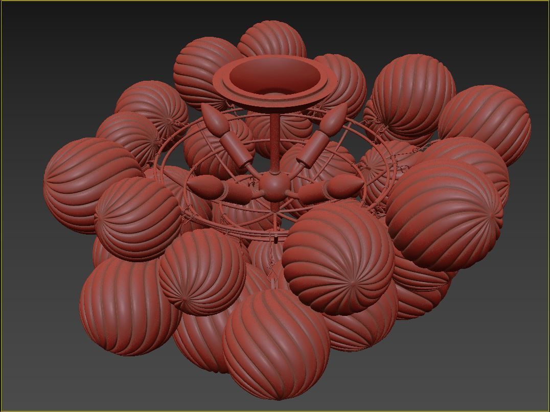 RH Talia Flushmount 3D model_6